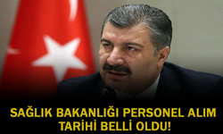 Sağlık Bakanlığı Personel Alım Tarihi Belli Oldu