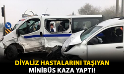 Diyaliz Hastalarını Taşıyan Minibüs Kaza Yaptı!
