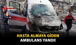 Hasta Almaya Giden Ambulans Yandı!