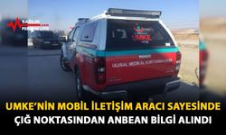 UMKE'nin Mobil İletişim Aracı Sayesinde Çığ Noktasından Anbean Bilgi Alındı