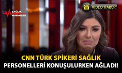 CNN Türk Spikeri Sağlık Personelleri Konuşulurken Ağladı!