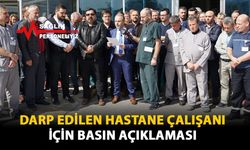 Darp Edilen Hastane Çalışanı İçin Basın Açıklaması