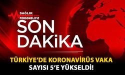 Türkiye'de Koronavirüs Vaka Sayısı 5'e Yükseldi!