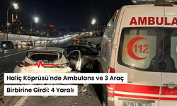 Haliç Köprüsü'nde Ambulans ve 3 Araç Birbirine Girdi: 4 Yaralı