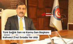 Türk Sağlık Sen ve Kamu Sen Başkanı Kahveci 2'nci Sırada Yer Aldı