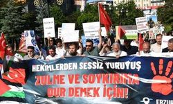 Erzurum'da Sağlık Personelleri 88 Haftadır Gazze İçin Yürüyor