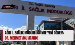 Ağrı İl Sağlık Müdürlüğü’nde Yeni Dönem: Dr. Mehmet Acu Atandı!