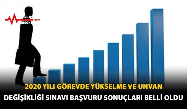 2020 Yılı Görevde Yükselme ve Unvan Değişikliği Sınavına Başvuru Sonuçları Belli Oldu