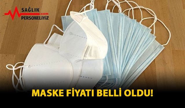 Maske Fiyatı Belli Oldu!