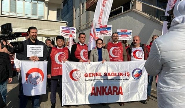 Genel Sağlık İş: Sadaka % 30'u Protesto Ediyoruz