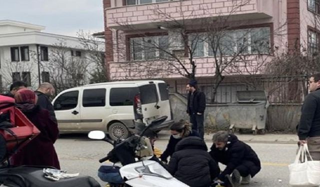 Yaralı Kurye’ye İlk Müdehaleyi Yoldan Geçen Doktor Etti!