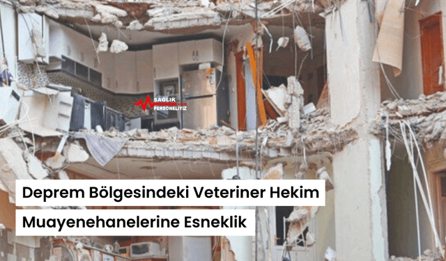 Deprem Bölgesindeki Veteriner Hekim Muayenehanelerine Esneklik