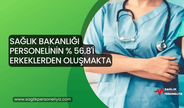 Sağlık Bakanlığı Personelinin % 56.8 'i Erkeklerden Oluşmakta