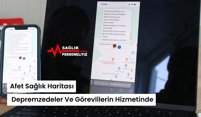 Afet Sağlık Haritası Depremzedeler Ve Görevlilerin Hizmetinde