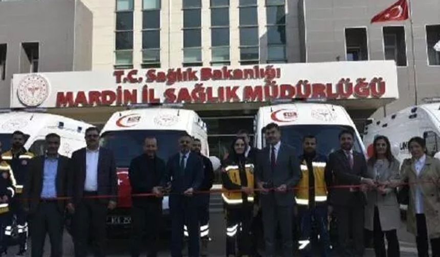 Mardin'e Yeni 3 Ambulans Ve 1 UMKE Aracı