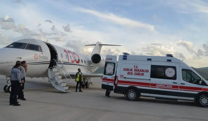 Ambulans Uçak 7 Aylık Bebek İçin Havalandı