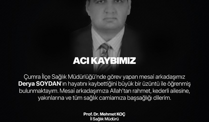 Sağlık Personeli Derya Soydan Hayatını Kaybetti!