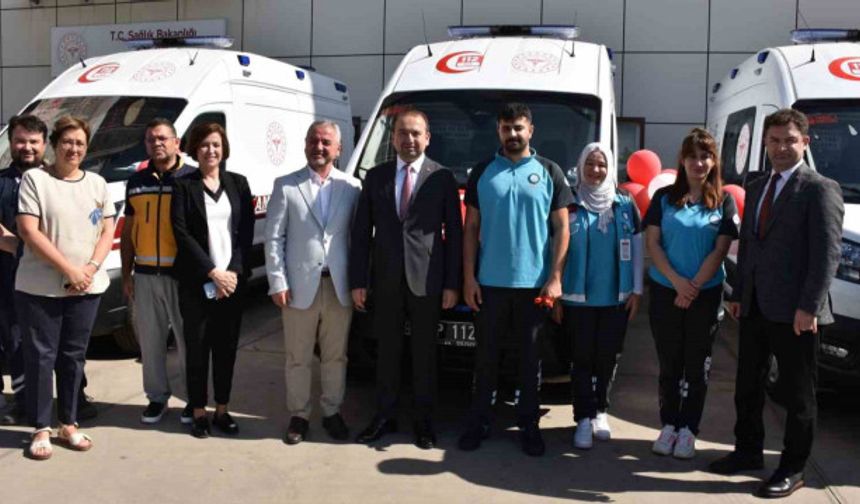 Aydın’da 3 Yeni Ambulans Sağlık Filosuna Katıldı