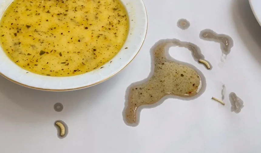 Sağlık Çalışanlarının Yemeğinden Solucan ve Kurtçuk Çıktı!