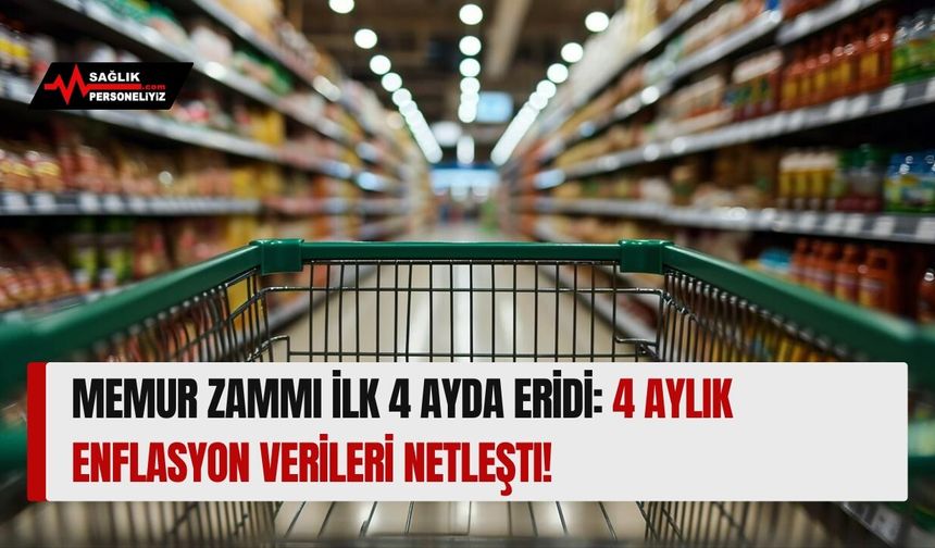 Memur Zammı İlk 4 Ayda Eridi: 4 Aylık Enflasyon Verileri Netleşti!