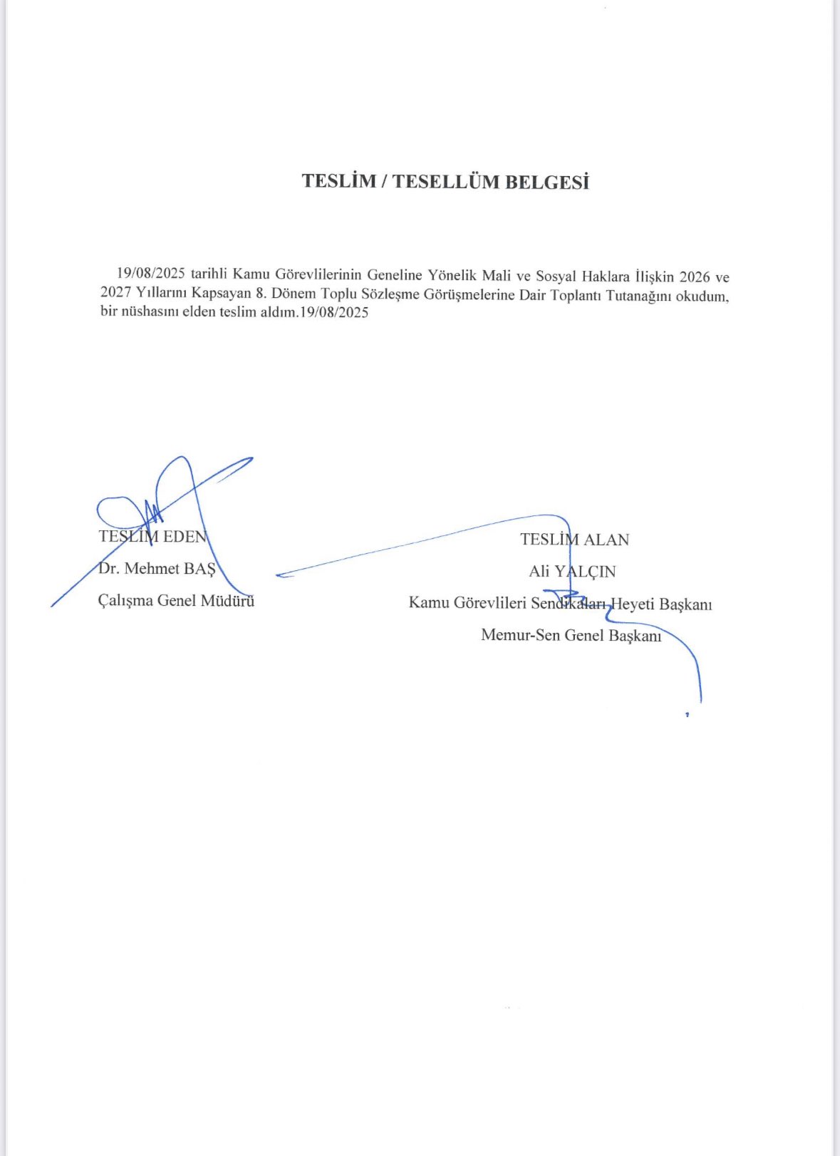 Memur Sen Mali Ve Sosyal Haklara Iliskin Uzlasilan Maddeleri Acikladi 1