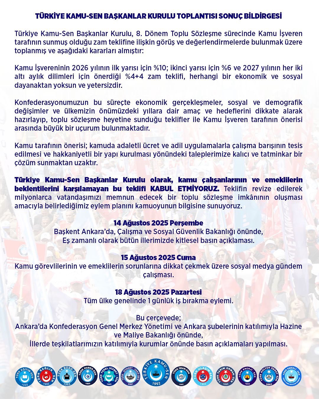 Onder Kahveci Acikladi Kamu Sen De Eylem Karari Aldi