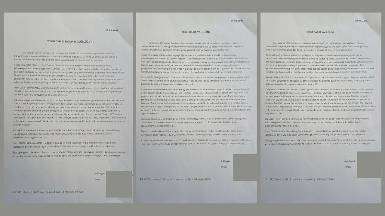Saglik Personelleri Bashekim Ve Hastane Mudurunu Mobbingden Sikayet Etti 1