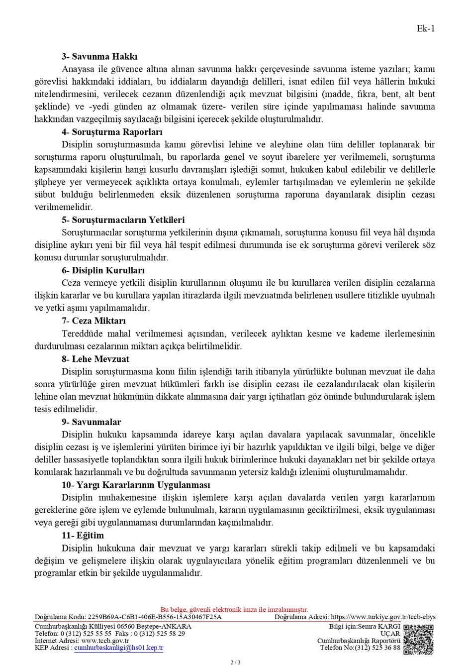 Cumhurbaskanligindan Disiplin Islemlerine Usul Uyarisi Tum Kurumlara Genel Yazi 2