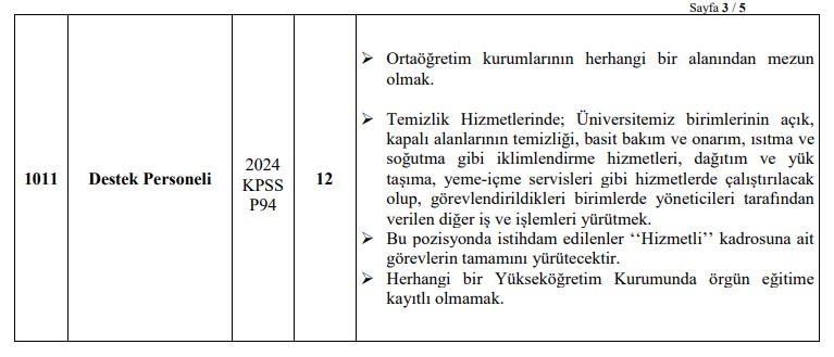 Kayseri Universitesi Sozlesmeli Psikolog Alacak 3