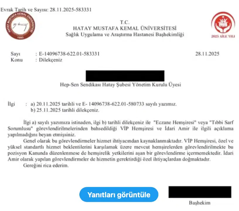 Mku Hastanesinde Vip Hemsire Uygulamasi Tartisma Yaratti 1