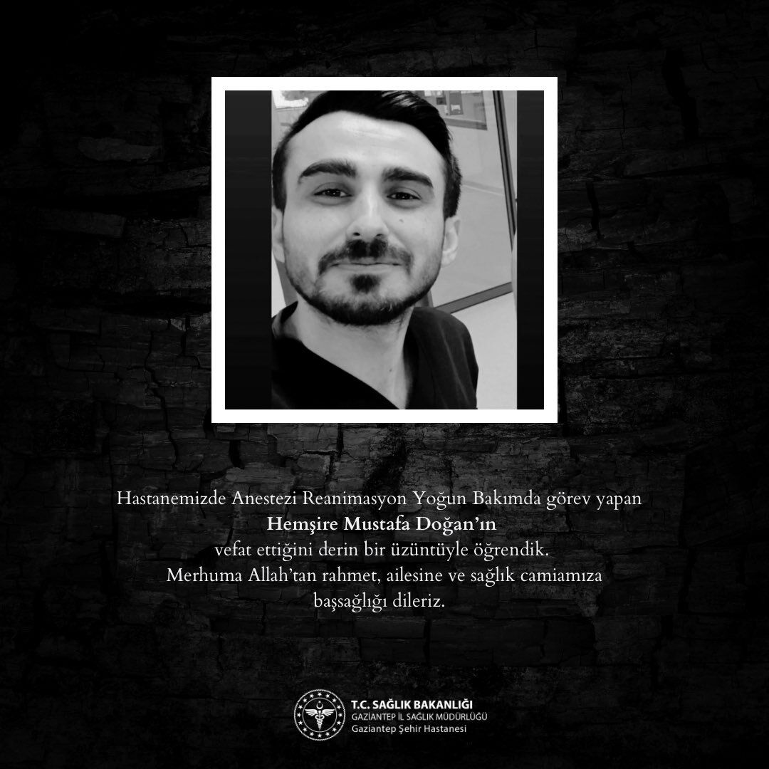 Anestezi Yogun Bakim Hemsiresi Mustafa Dogan Vefat Etti 1