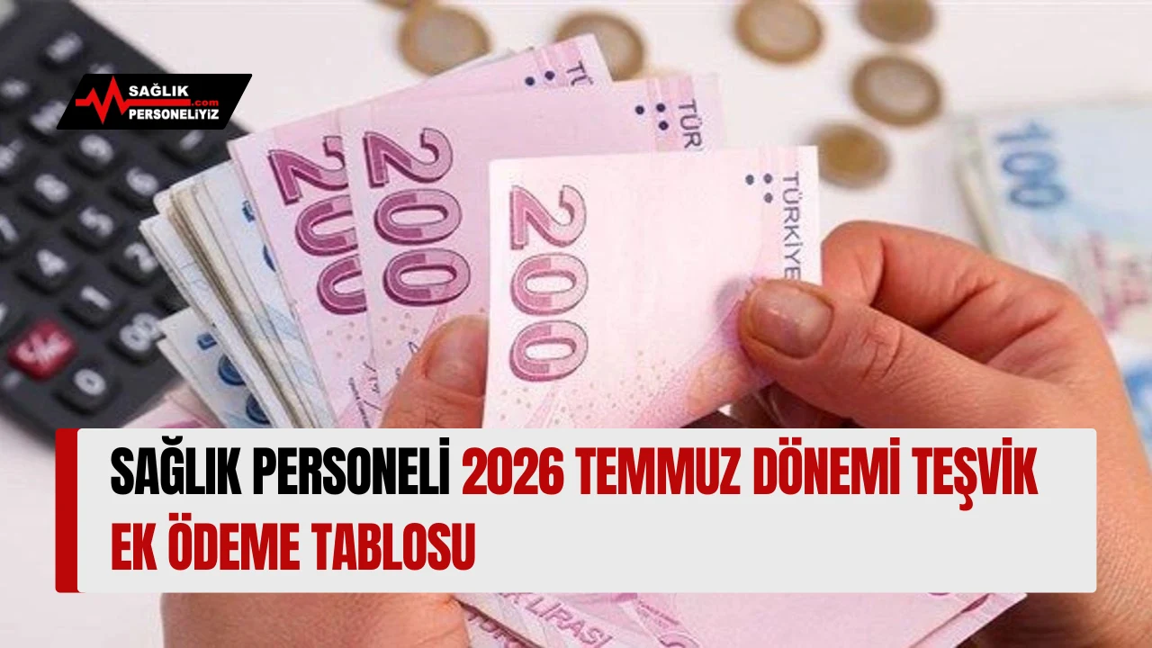 Sağlık Personeli 2026 Temmuz Dönemi Teşvik Ek Ödeme Tablosu